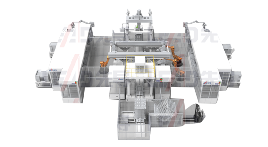 Semi-automatic stack line